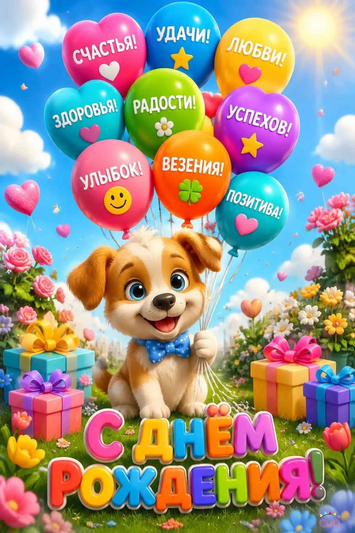 СЧАСТЬЯ! УДАЧИ! ЛЮБВИ! ЗДОРОВЬЯ! РАДОСТИ! УСПЕХОВ! УЛЫБОК! ВЕЗЕНИЯ! ПОЗИТИВА! С ДНЕМ РОЖДЕНИЯ!