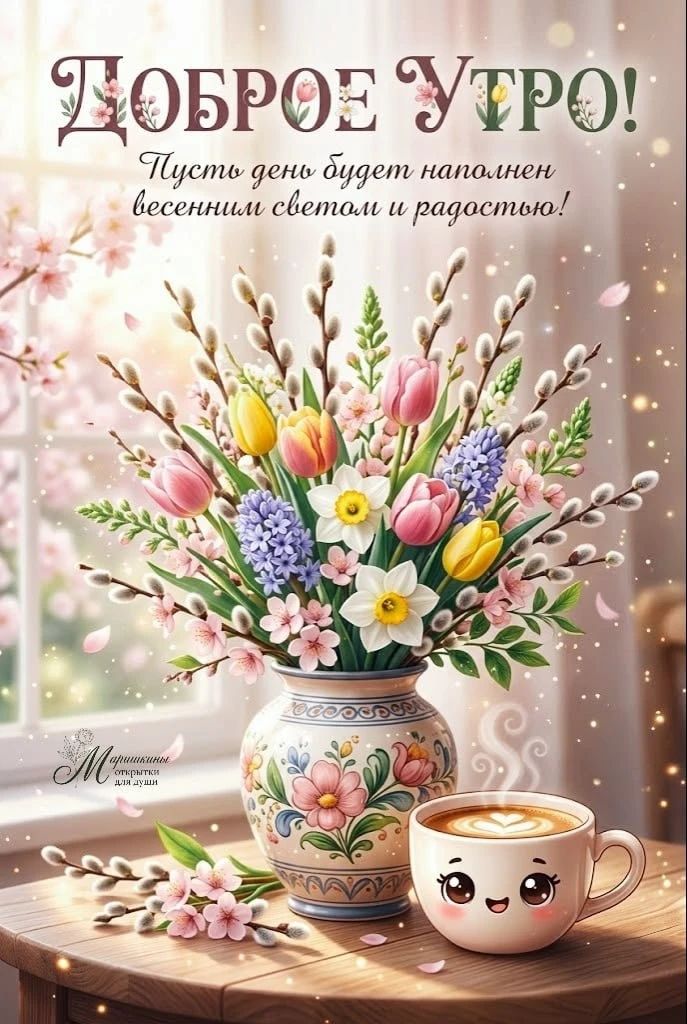 ДОБРОЕ УТРО! Пусть день будет наполнен весенним светом и радостью!