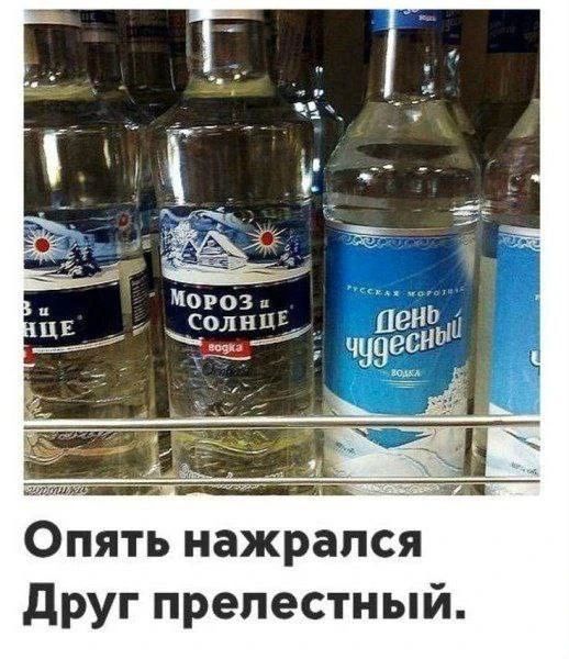 МОРОЗ и СОЛНЦЕ, День чудесный. Опять нажрался, Друг прелестный.