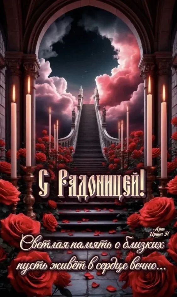 С Радоницей! Светлая память о близких пусть живет в сердце вечно... Арт Ирина Н