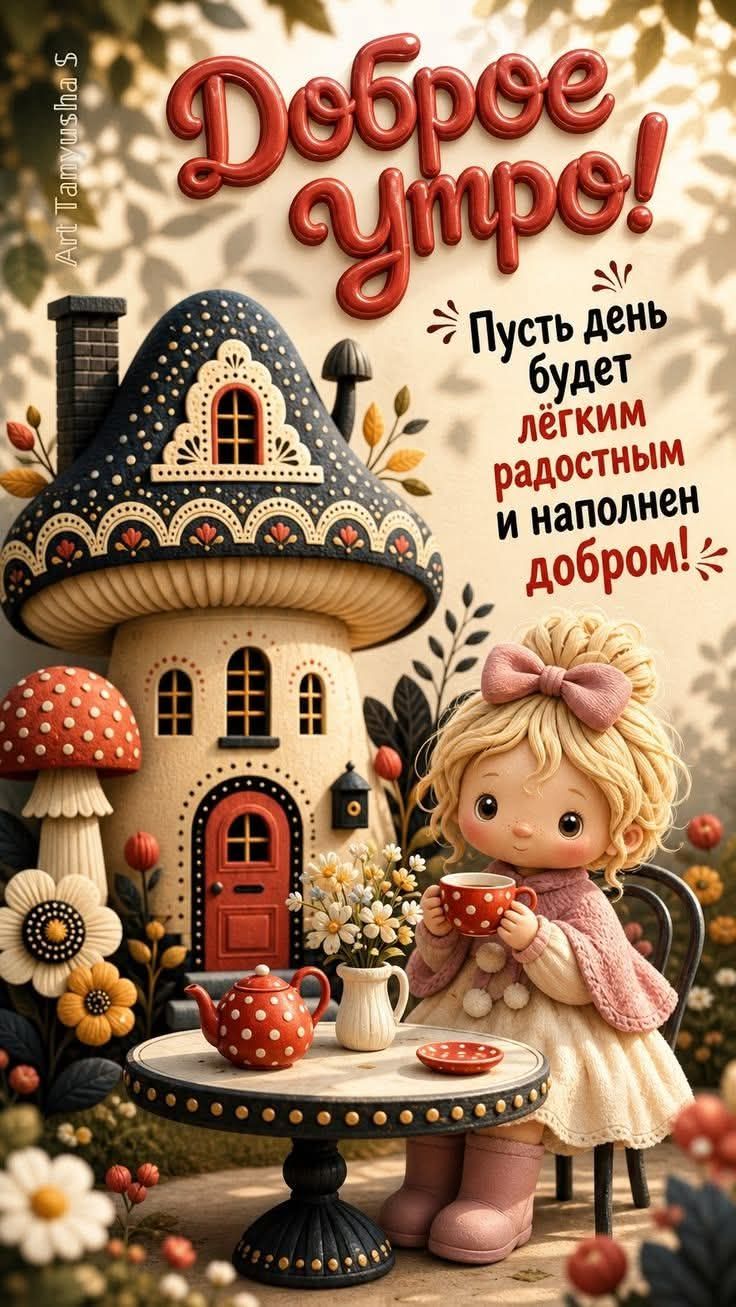 Доброе утро! Пусть день будет лёгким, радостным и наполнен добром! Art Tanyusha S