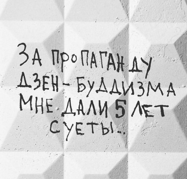 За пропаганду дзен-буддизма мне дали 5 лет суеты...