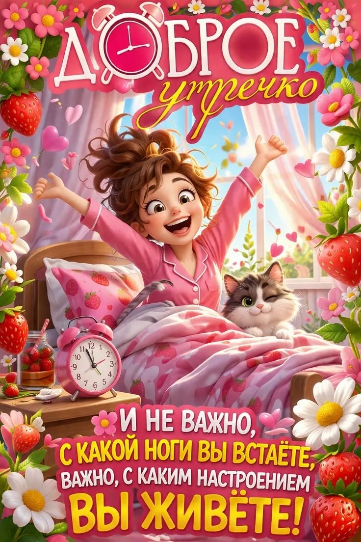 ДОБРОЕ утречко И НЕ ВАЖНО, С КАКОЙ НОГИ ВЫ ВСТАЁТЕ, ВАЖНО, С КАКИМ НАСТРОЕНИЕМ ВЫ ЖИВЁТЕ!