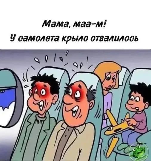 Мама, маа-м! У самолета крыло отвалилось