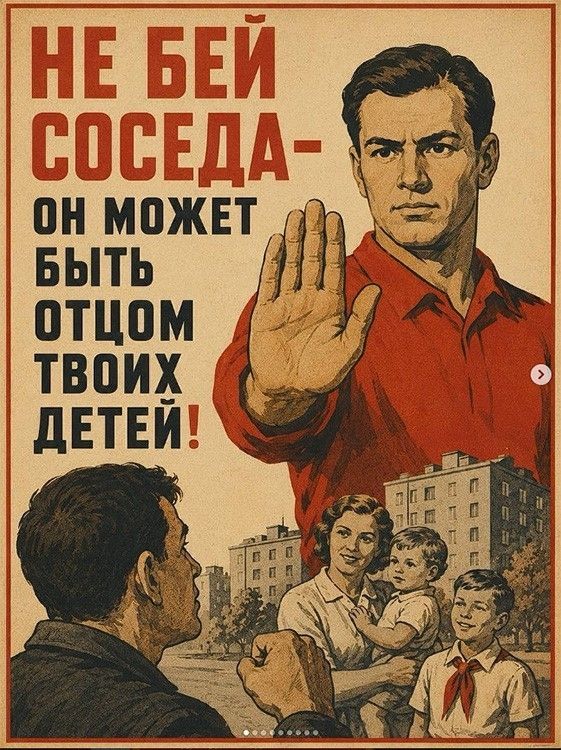 НЕ БЕЙ СОСЕДА - ОН МОЖЕТ БЫТЬ ОТЦОМ ТВОИХ ДЕТЕЙ!