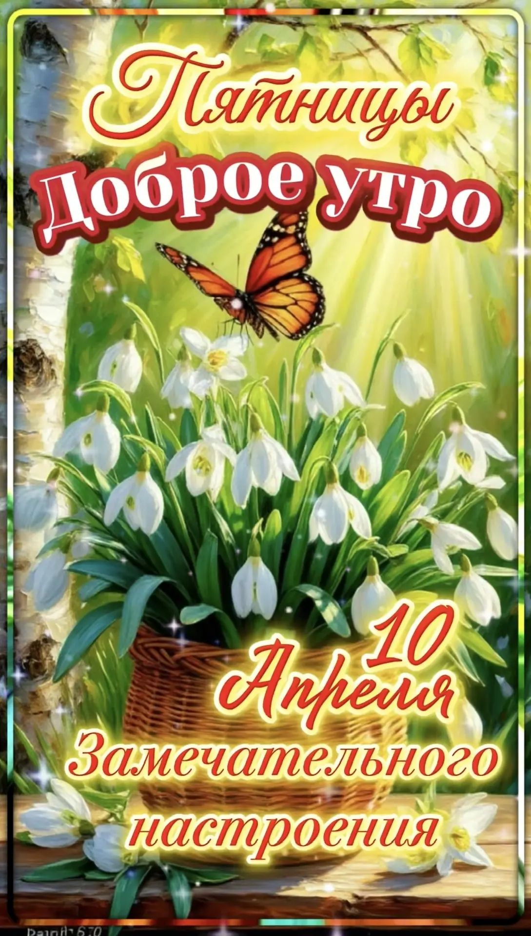 Пятницы Доброе утро 10 Апреля Замечательного настроения