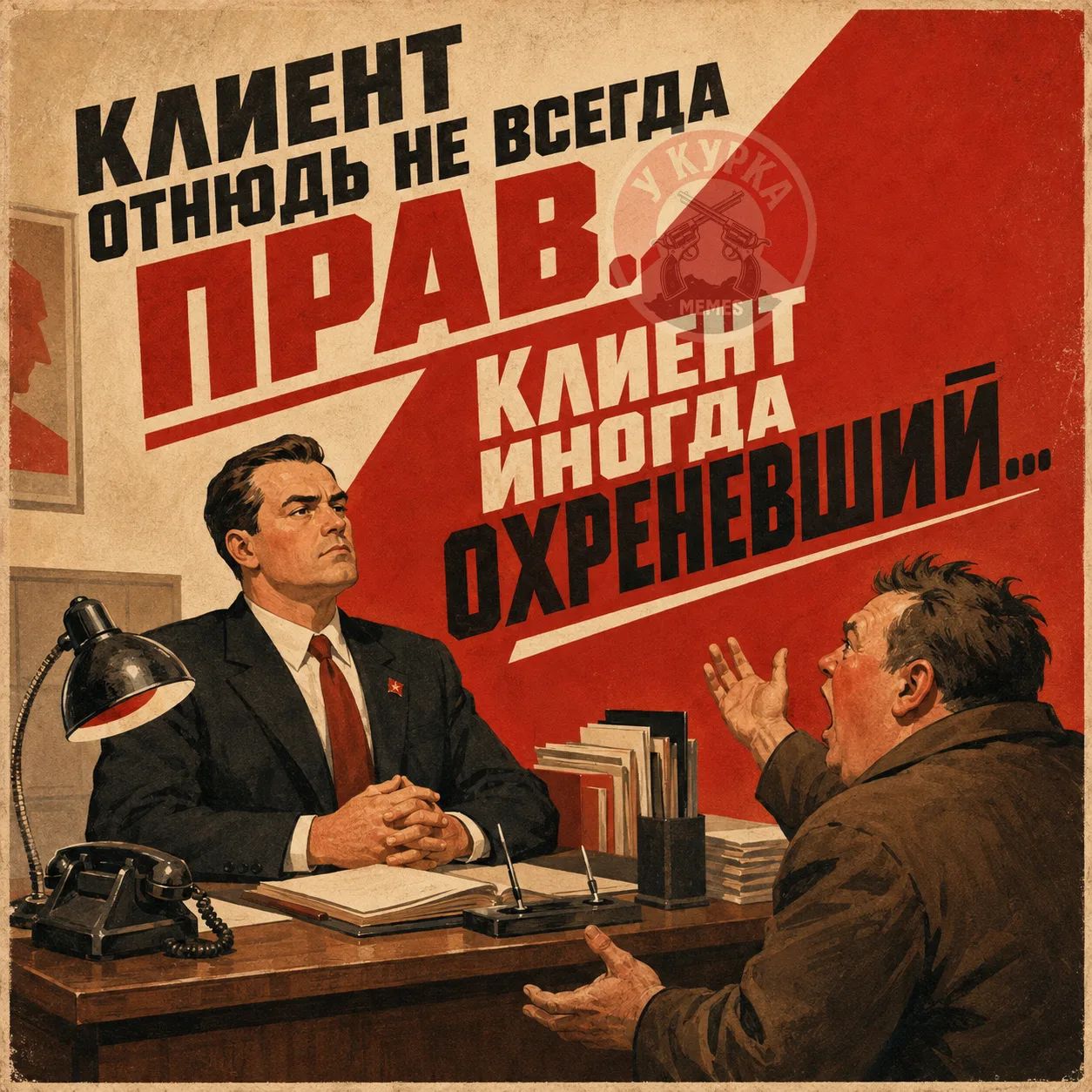 Клиент отнюдь не всегда прав. Клиент иногда охреневший...