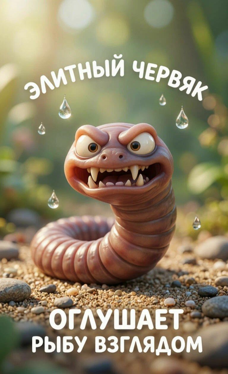ЭЛИТНЫЙ ЧЕРВЯК ОГЛУШАЕТ РЫБУ ВЗГЛЯДОМ