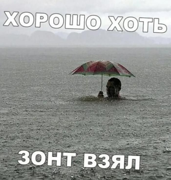 Хорошо хоть зонт взял