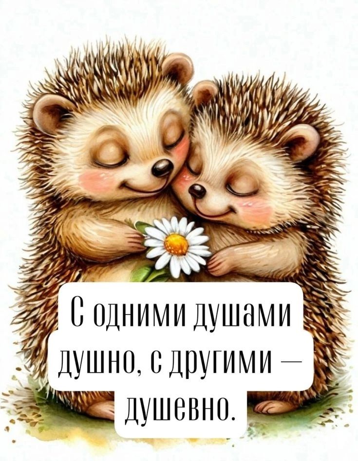 С одними душами душно, с другими — душевно.