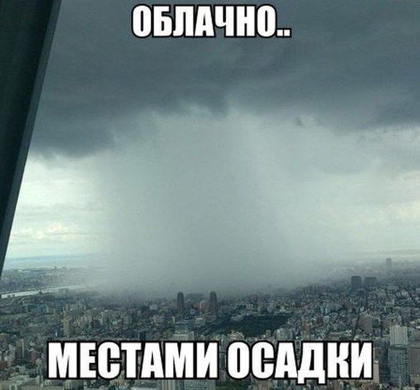 ОБЛАЧНО.. МЕСТАМИ ОСАДКИ