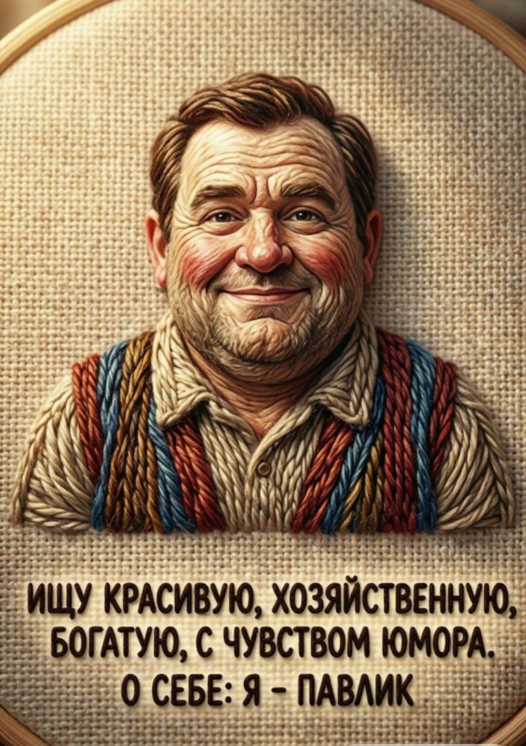 Ищу красивую, хозяйственную, богатую, с чувством юмора. О себе: я - Павлик