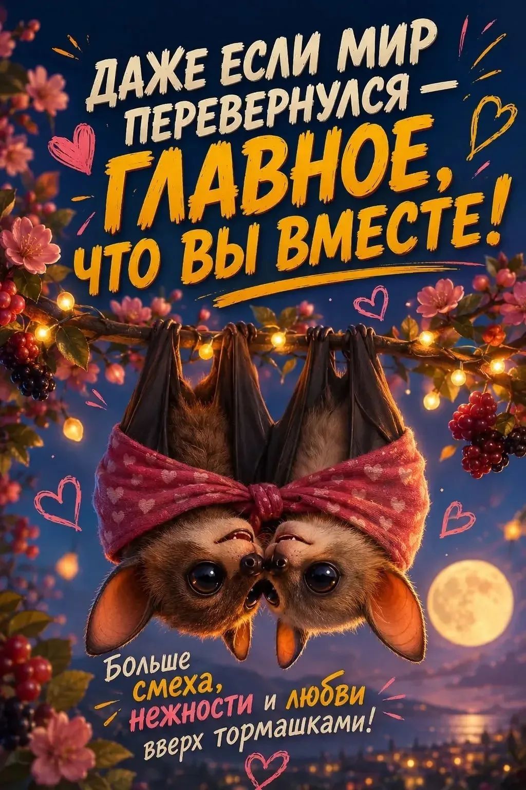 ДАЖЕ ЕСЛИ МИР ПЕРЕВЕРНУЛСЯ — ГЛАВНОЕ, ЧТО ВЫ ВМЕСТЕ! Больше смеха, нежности и любви вверх тормашками!