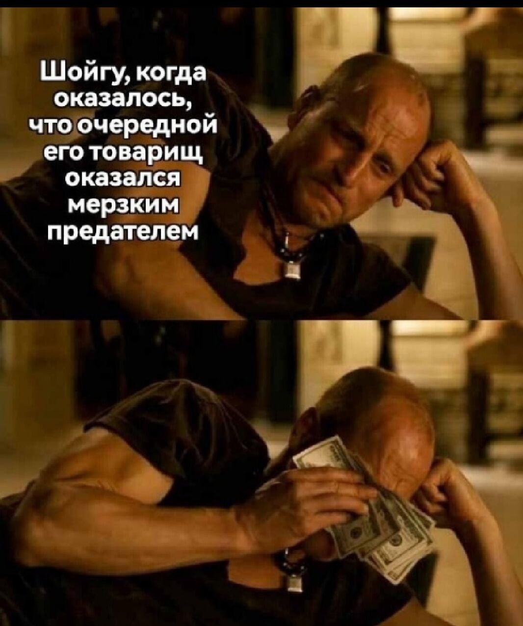 Шойгу, когда оказалось, что очередной его товарищ оказался мерзким предателем