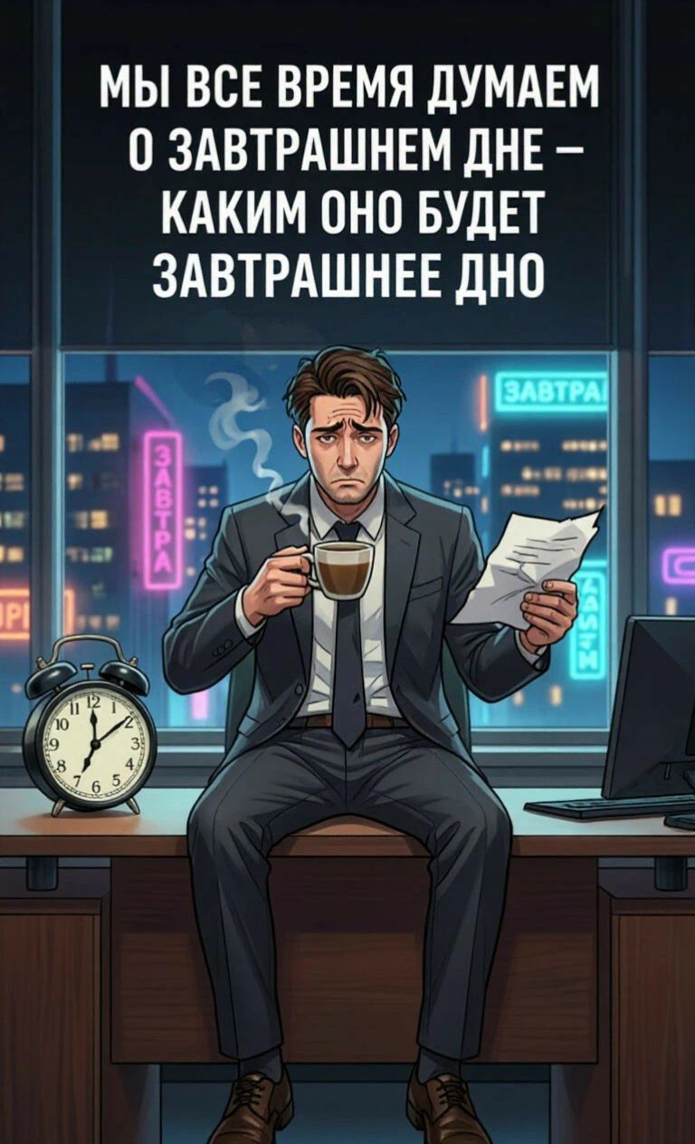 МЫ ВСЕ ВРЕМЯ ДУМАЕМ О ЗАВТРАШНЕМ ДНЕ – КАКИМ ОНО БУДЕТ ЗАВТРАШНЕЕ ДНО