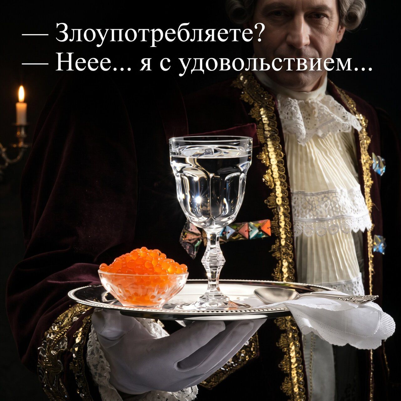 — Злоупотребляете? — Неее... я с удовольствием...