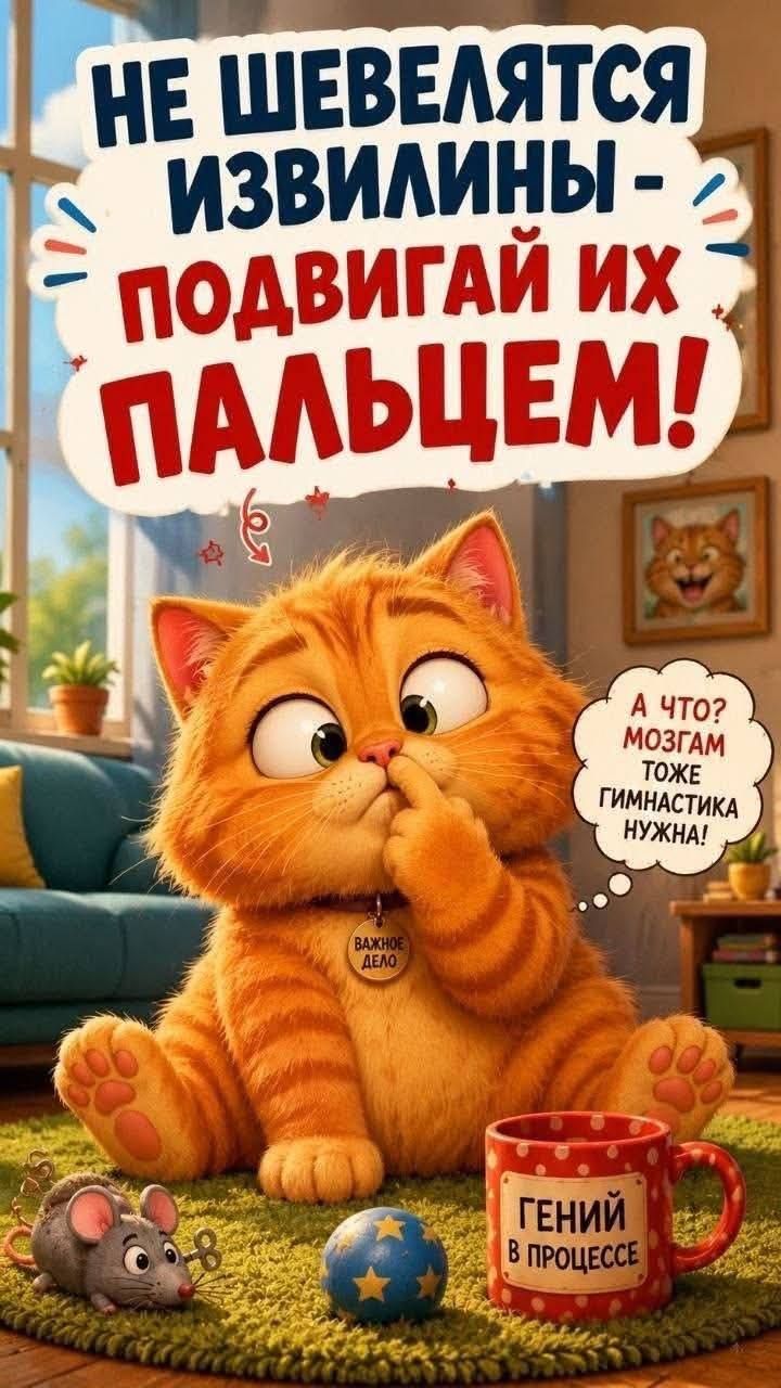 НЕ ШЕВЕЛЯТСЯ ИЗВИЛИНЫ - ПОДВИГАЙ ИХ ПАЛЬЦЕМ! А ЧТО? МОЗГАМ ТОЖЕ ГИМНАСТИКА НУЖНА! ВАЖНОЕ ДЕЛО. ГЕНИЙ В ПРОЦЕССЕ