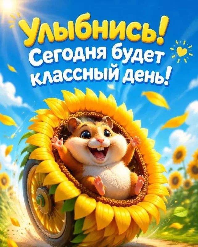 Улыбнись! Сегодня будет классный день!