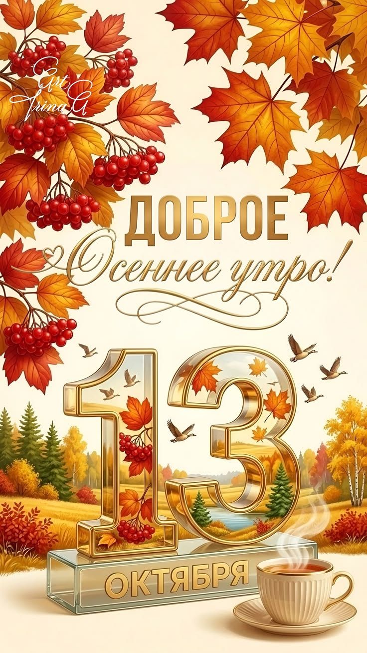 ДОБРОЕ Осеннее утро! 13 ОКТЯБРЯ