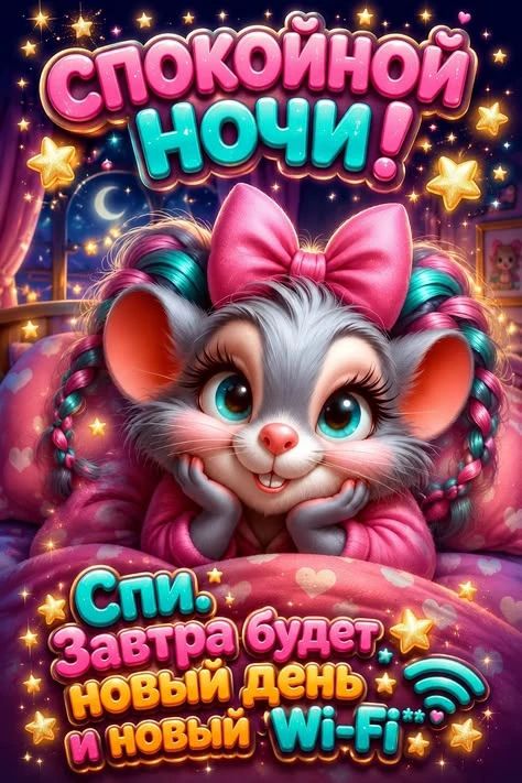 Спокойной ночи! Спи. Завтра будет новый день и новый Wi-Fi.