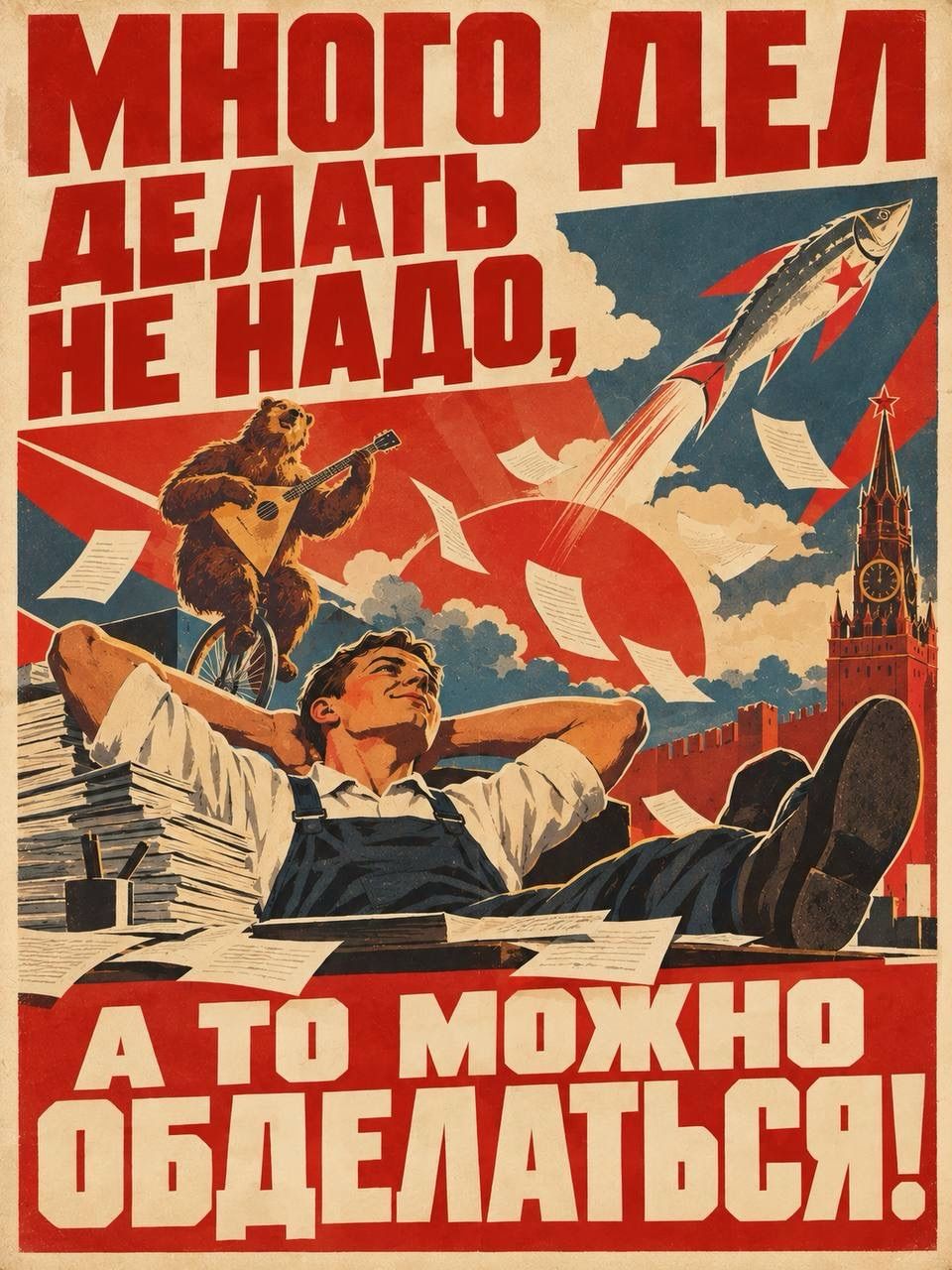 Много дел делать не надо, а то можно обделаться!