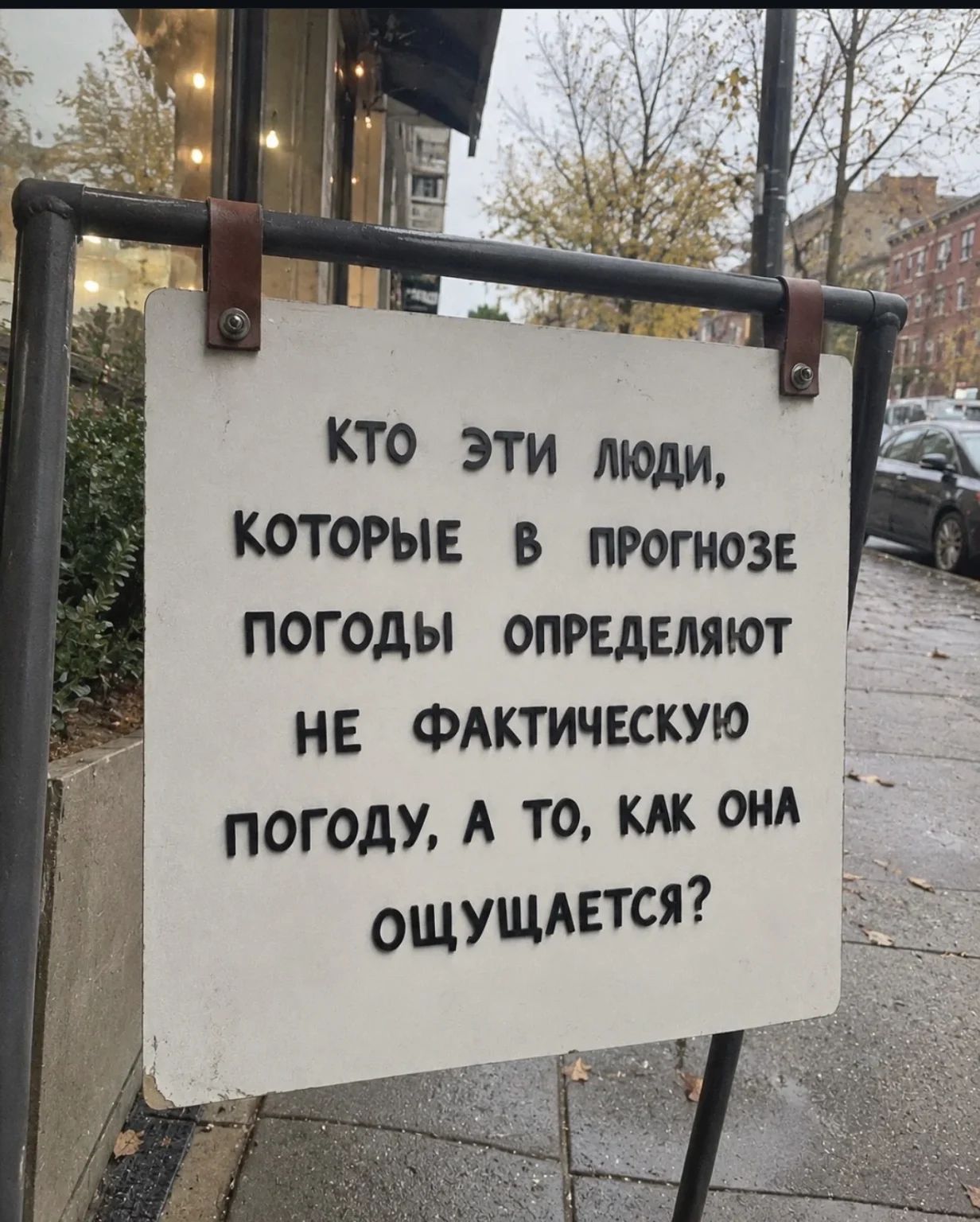Кто эти люди, которые в прогнозе погоды определяют не фактическую погоду, а то, как она ощущается?