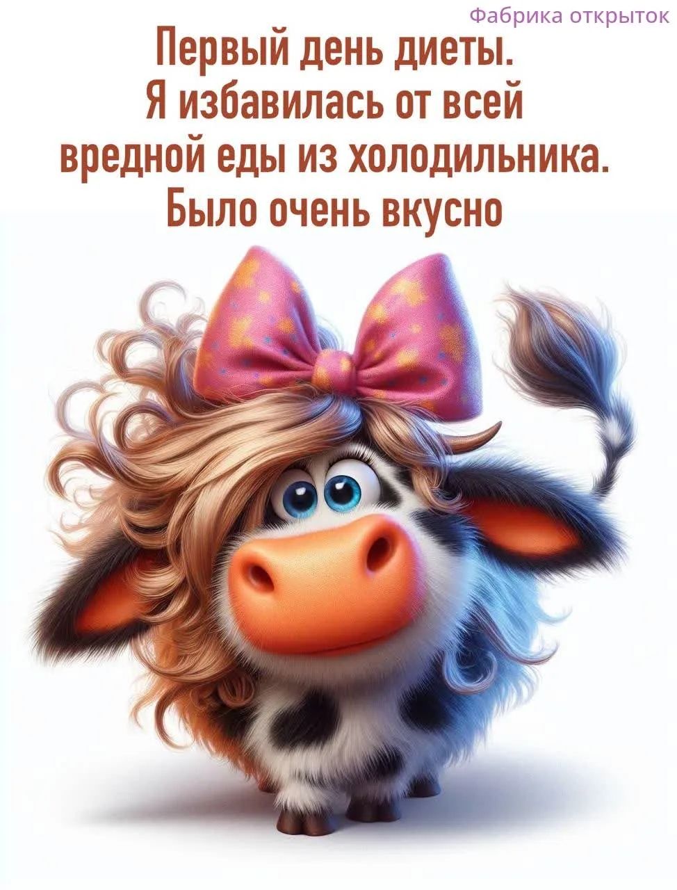 Первый день диеты. Я избавилась от всей вредной еды из холодильника. Было очень вкусно