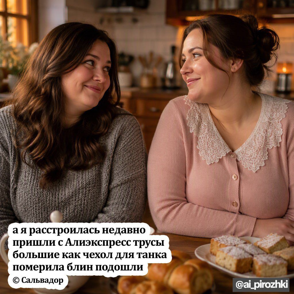 а я расстроилась недавно пришли с Алиэкспресс трусы большие как чехол для танка померила блин подошли © Сальвадор