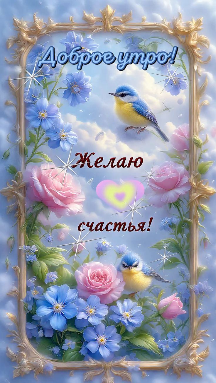 Доброе утро! Желаю счастья!