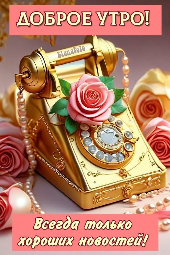 ДОБРОЕ УТРО! ElenaTolo Всегда только хороших новостей!