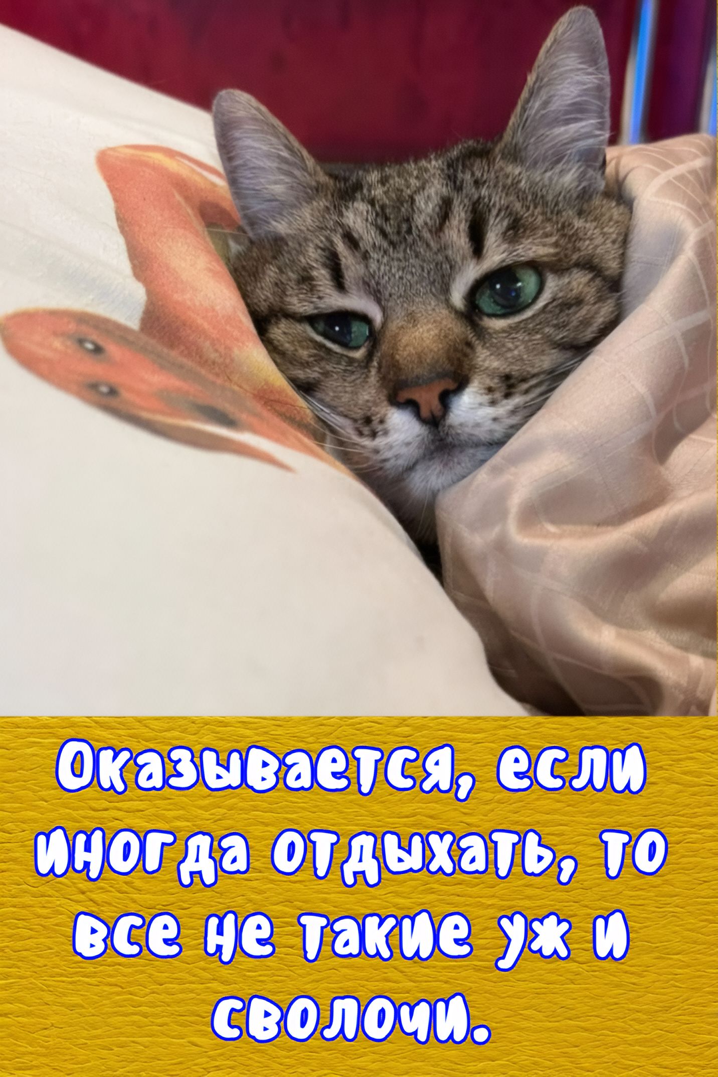 Оказывается, если иногда отдыхать, то все не такие уж и сволочи.