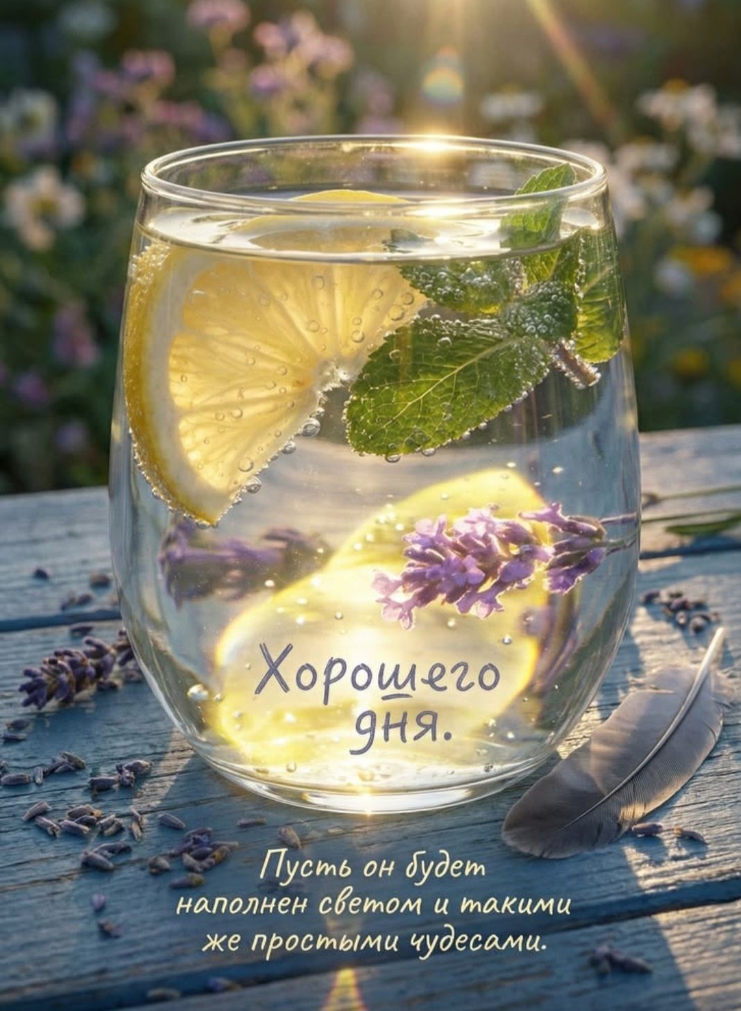 Хорошего дня. Пусть он будет наполнен светом и такими же простыми чудесами.