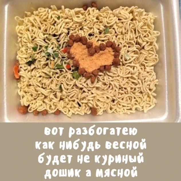 вот разбогатею как нибудь весной будет не куриный дошик а мясной