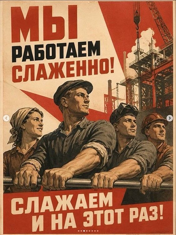 МЫ РАБОТАЕМ СЛАЖЕННО! СЛАЖАЕМ И НА ЭТОТ РАЗ!