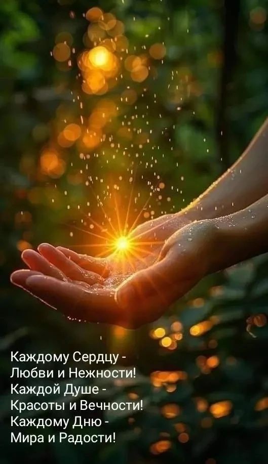 Каждому Сердцу - Любви и Нежности! Каждой Душе - Красоты и Вечности! Каждому Дню - Мира и Радости!