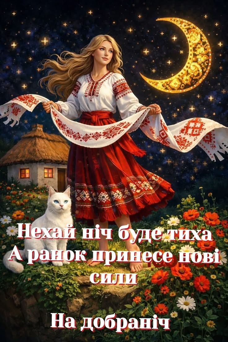 Пусть ночь будет тихой А утро принесет новые силы Спокойной ночи