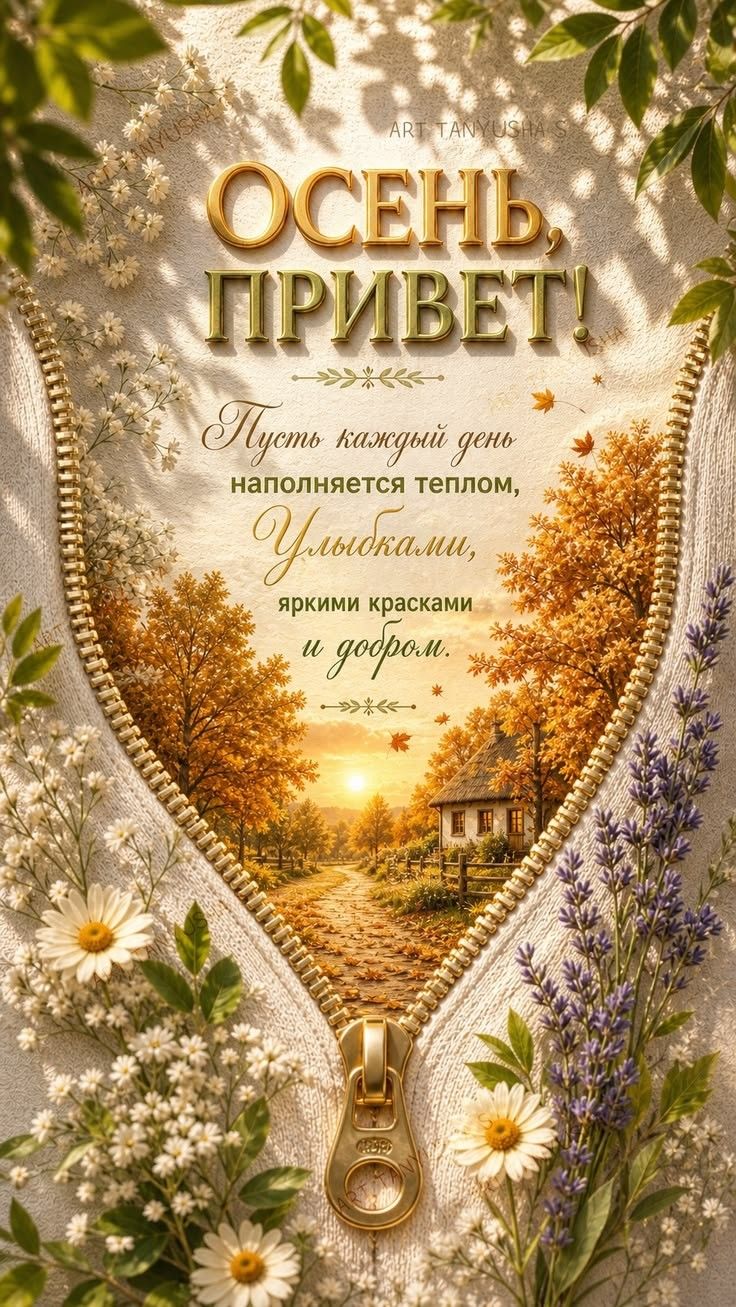 ОСЕНЬ, ПРИВЕТ! Пусть каждый день наполняется теплом, улыбками, яркими красками и добром.