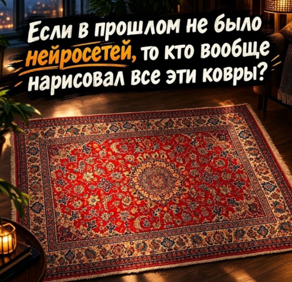 Если в прошлом не было нейросетей, то кто вообще нарисовал все эти ковры?