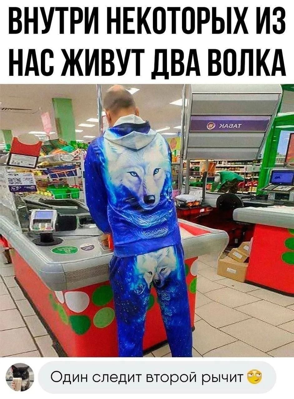 ВНУТРИ НЕКОТОРЫХ ИЗ НАС ЖИВУТ ДВА ВОЛКА Один следит второй рычит
