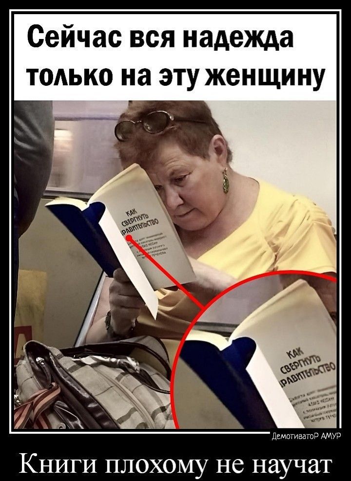 Сейчас вся надежда только на эту женщину. КАК СВЕРГНУТЬ ПРАВИТЕЛЬСТВО. Книги плохому не научат