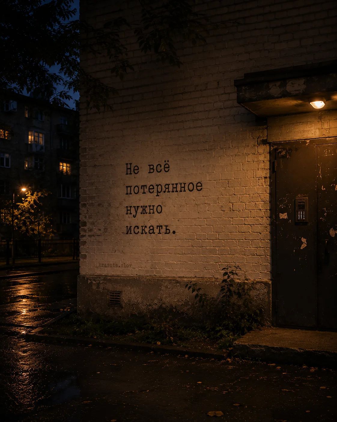 Не всё потерянное нужно искать. krasota.slov_