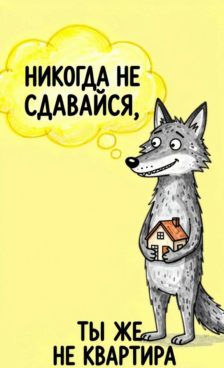 НИКОГДА НЕ СДАВАЙСЯ, ТЫ ЖЕ НЕ КВАРТИРА