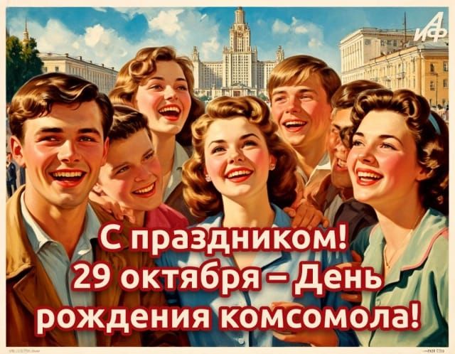С праздником! 29 октября — День рождения комсомола!