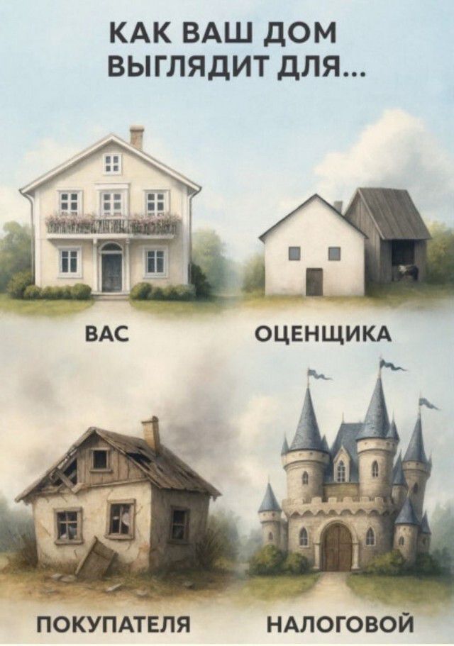 КАК ВАШ ДОМ ВЫГЛЯДИТ ДЛЯ... ВАС ОЦЕНЩИКА ПОКУПАТЕЛЯ НАЛОГОВОЙ