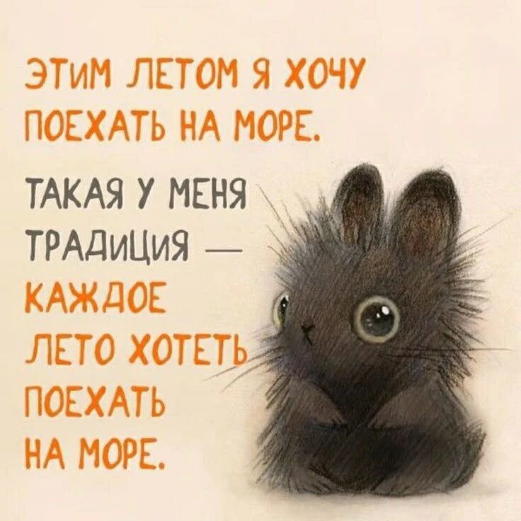 ЭТИМ ЛЕТОМ Я ХОЧУ ПОЕХАТЬ НА МОРЕ. ТАКАЯ У МЕНЯ ТРАДИЦИЯ — КАЖДОЕ ЛЕТО ХОТЕТЬ ПОЕХАТЬ НА МОРЕ.