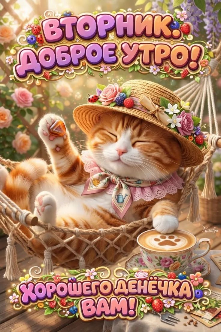 ВТОРНИК. ДОБРОЕ УТРО! ХОРОШЕГО ДЕНЁЧКА ВАМ!
