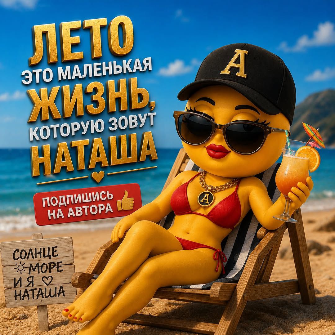 ЛЕТО это маленькая ЖИЗНЬ, которую зовут НАТАША ПОДПИШИСЬ НА АВТОРА СОЛНЦЕ МОРЕ И Я НАТАША
