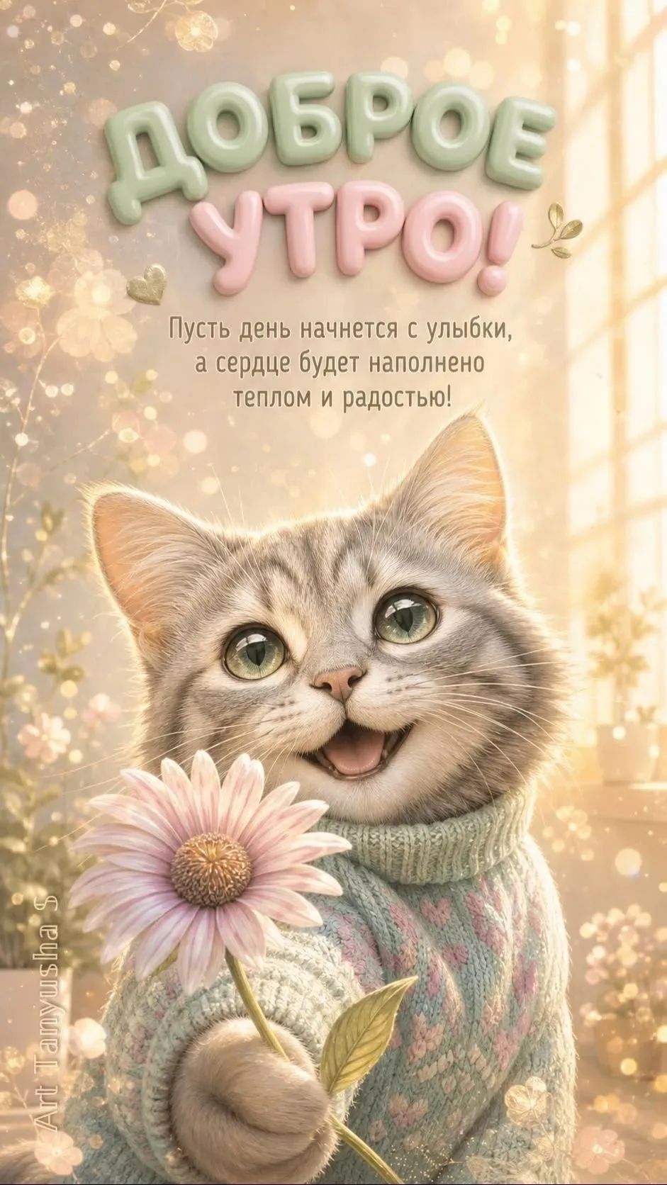 ДОБРОЕ УТРО! Пусть день начнется с улыбки, а сердце будет наполнено теплом и радостью! Art Tanyusha S