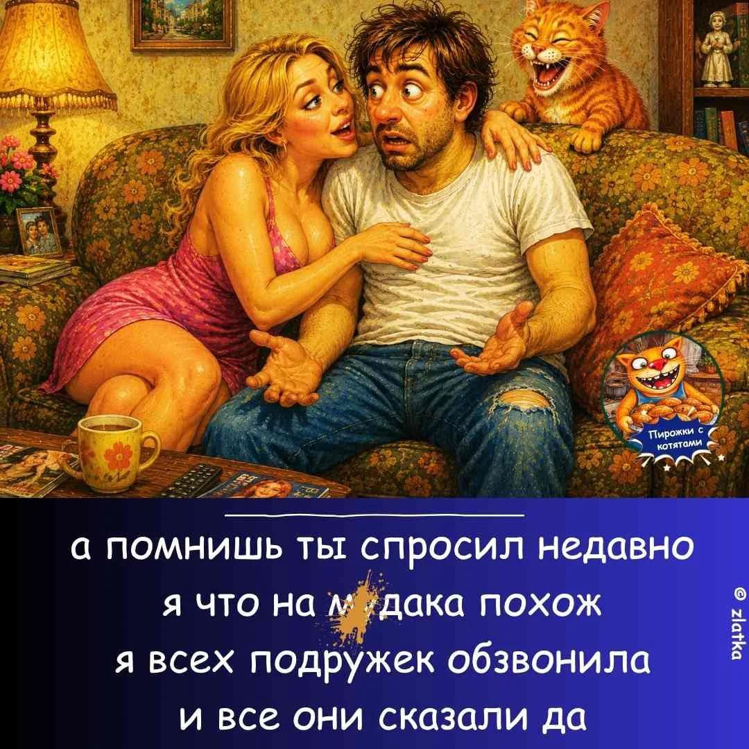 а помнишь ты спросил недавно я что на мудака похож я всех подружек обзвонила и все они сказали да