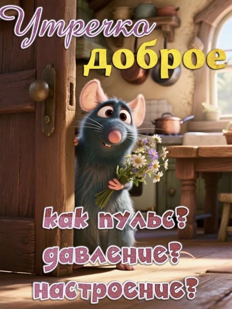 Утречко доброе как пульс? давление? настроение?